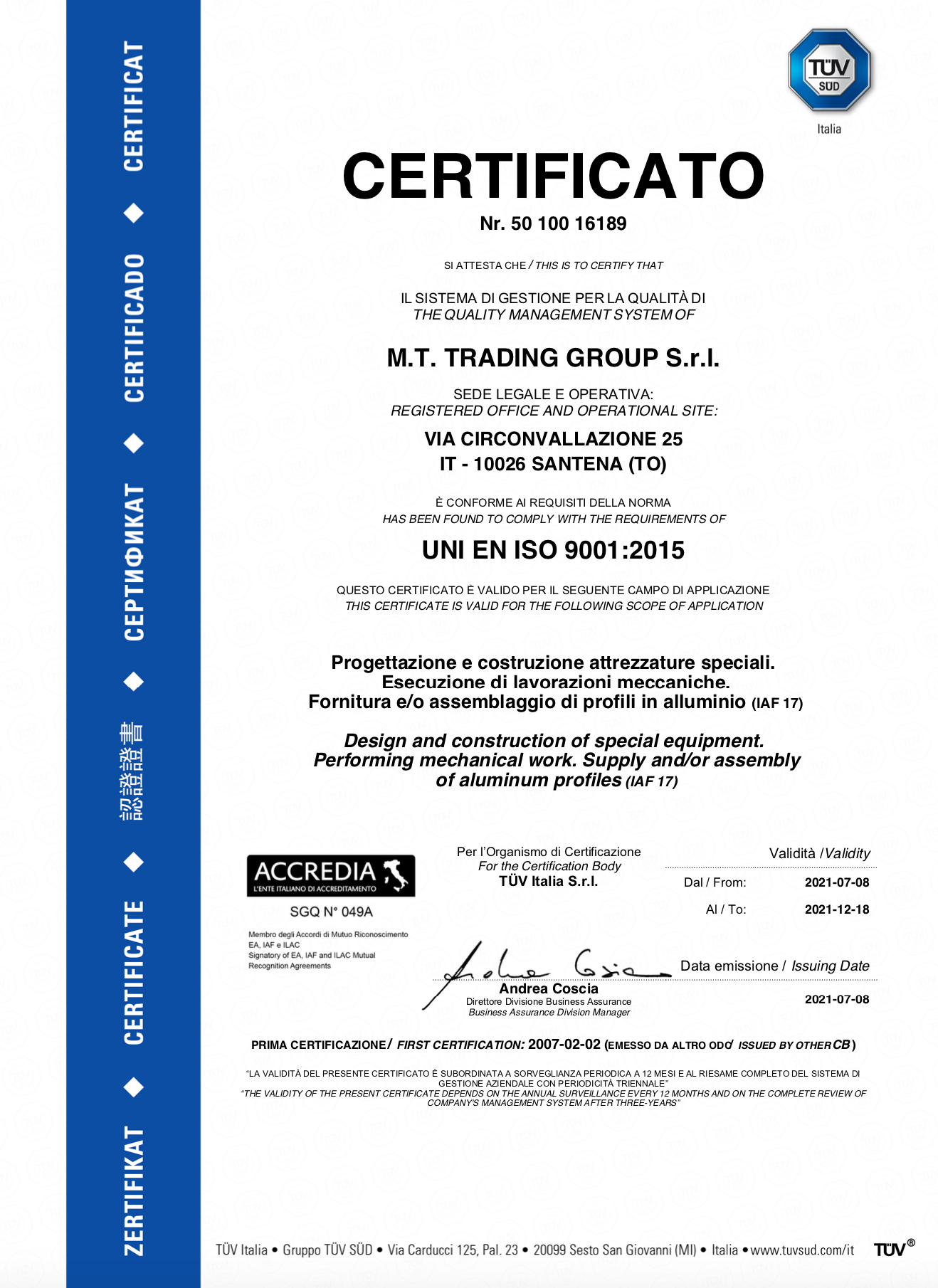 M.T. Trading Group srl